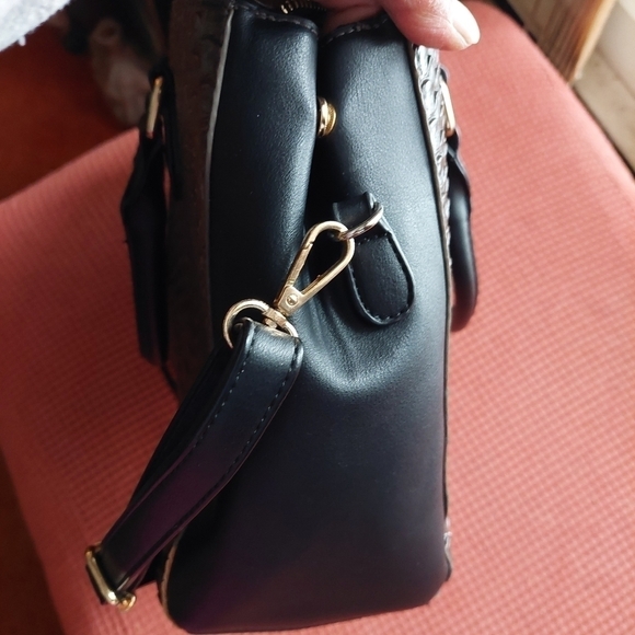 Taupe Large Formed Shell Bag - Picture 13 of 16